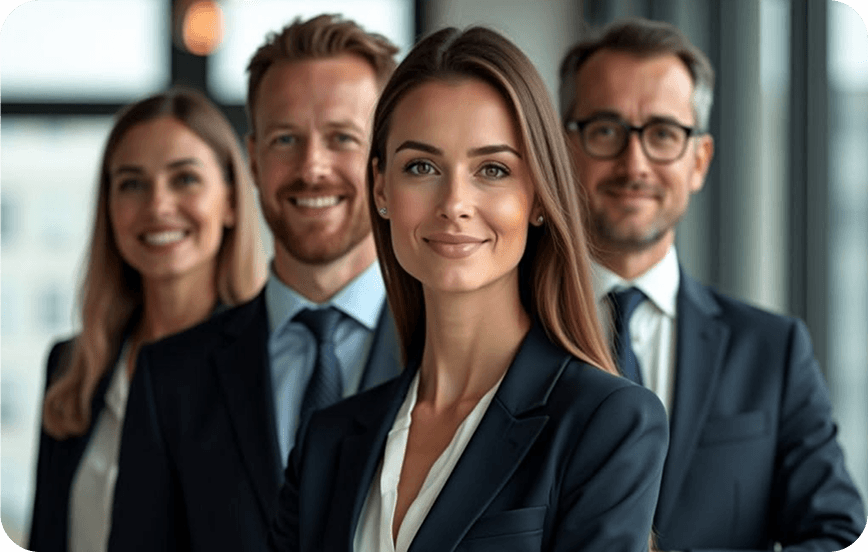 Corporate team portrait
